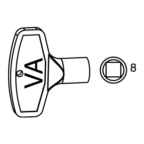 Köp Gustavsberg Nyckel till vattenutkastare 8 mm VVS home se