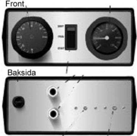 Calmarpannan V20/V25/V30/V40 Manöverpanel