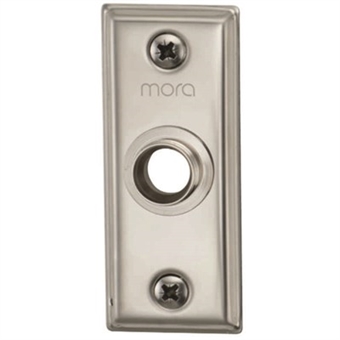 Wired Lighted Door Bell Push Button Insert, Nickel