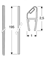 Ifö Magnetlist för Space 195 cm